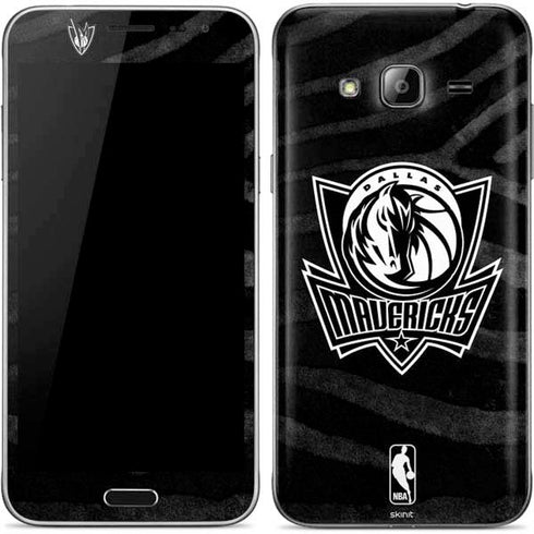 NBA Dallas Mavericks Black Animal Print Galaxy J3 Skin