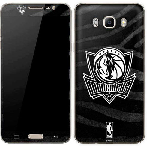 NBA Dallas Mavericks Black Animal Print Galaxy J7 Skin