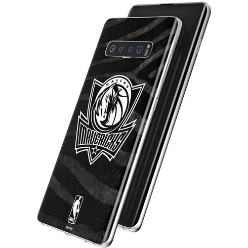 NBA Dallas Mavericks Black Animal Print Galaxy S10 Plus Skin