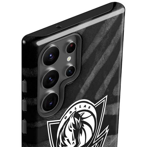 NBA Dallas Mavericks Black Animal Print Galaxy S23 Ultra Pro Case