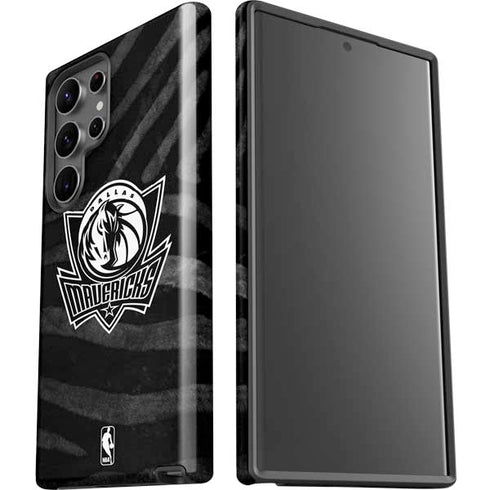 NBA Dallas Mavericks Black Animal Print Galaxy S23 Ultra Pro Case