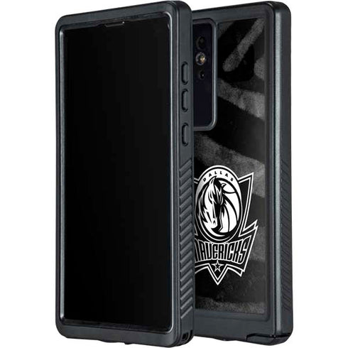 NBA Dallas Mavericks Black Animal Print Galaxy S24 Ultra Waterproof Case