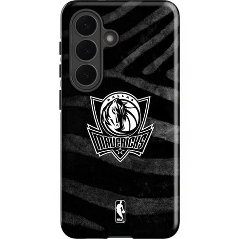 NBA Dallas Mavericks Black Animal Print Galaxy S26 Impact Case