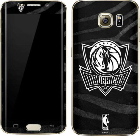 NBA Dallas Mavericks Black Animal Print Galaxy S7 Edge Skin