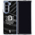 NBA Dallas Mavericks Black Animal Print Galaxy Z Fold5 5G Clear Case