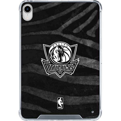NBA Dallas Mavericks Black Animal Print iPad 11th Gen (2025) Clear Case