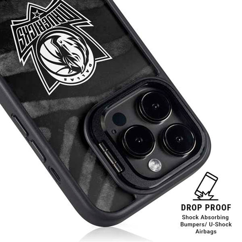 NBA Dallas Mavericks Black Animal Print iPhone 13 Pro Kickstand Case