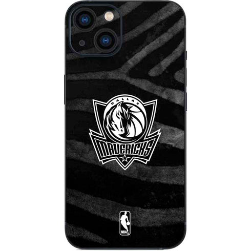 NBA Dallas Mavericks Black Animal Print iPhone 15 Skin