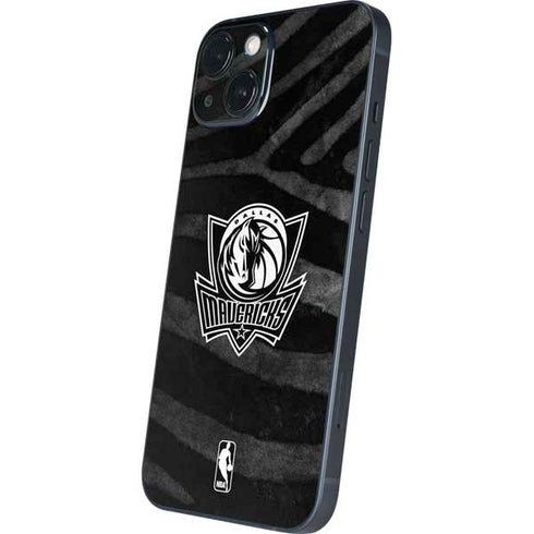 NBA Dallas Mavericks Black Animal Print iPhone 15 Skin
