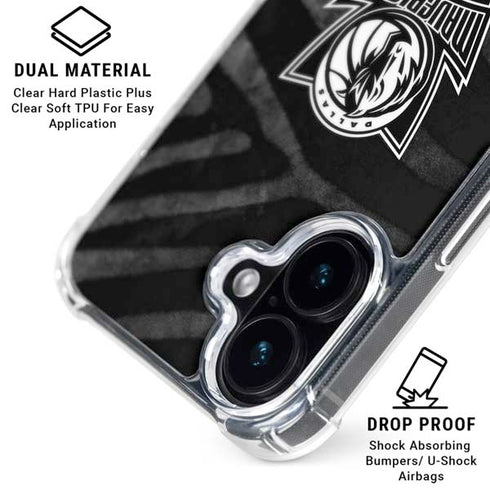 NBA Dallas Mavericks Black Animal Print iPhone 16 MagSafe Case