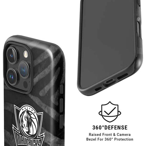 NBA Dallas Mavericks Black Animal Print iPhone 16 Pro Magsafe Impact Case