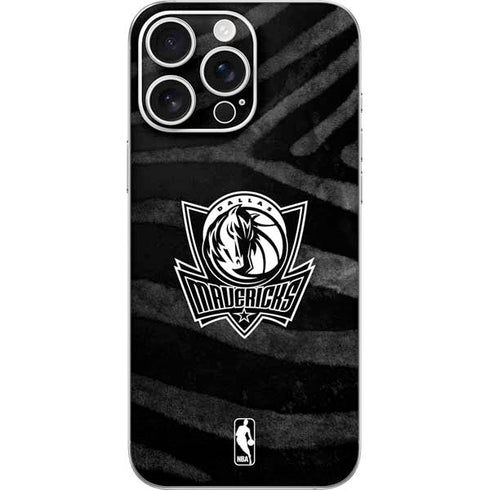 NBA Dallas Mavericks Black Animal Print iPhone 16 Pro Max Skin