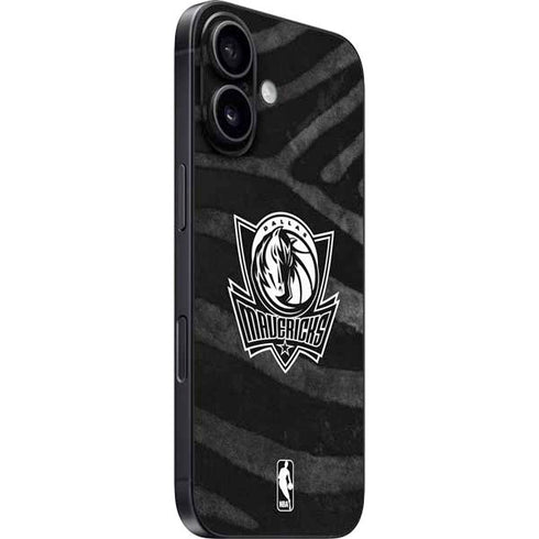 NBA Dallas Mavericks Black Animal Print iPhone 16 Skin