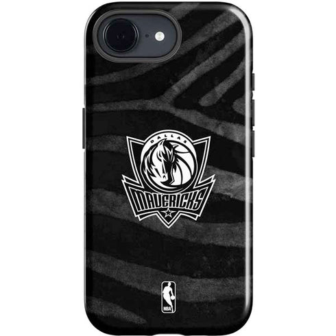 NBA Dallas Mavericks Black Animal Print iPhone 16e Impact Case