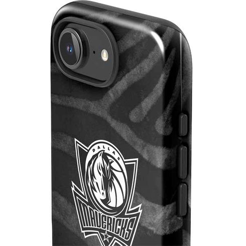 NBA Dallas Mavericks Black Animal Print iPhone 16e Impact Case
