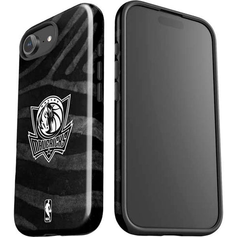 NBA Dallas Mavericks Black Animal Print iPhone 16e Impact Case
