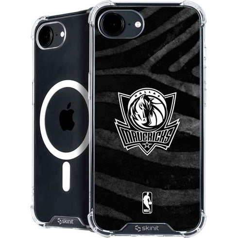 NBA Dallas Mavericks Black Animal Print iPhone 16e MagSafe Case