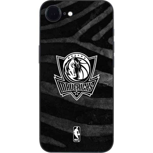 NBA Dallas Mavericks Black Animal Print iPhone 16e Skin