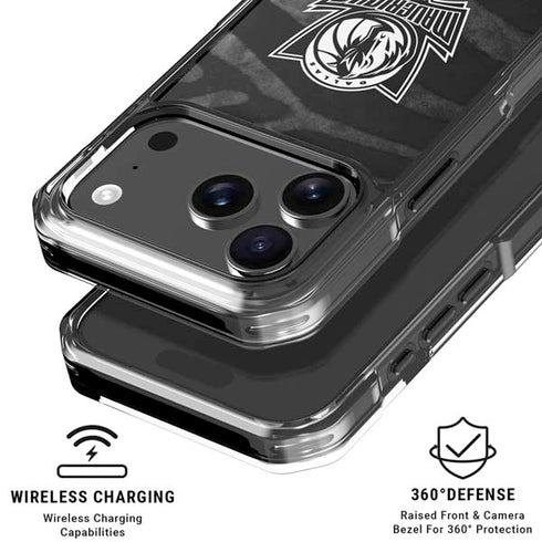 NBA Dallas Mavericks Black Animal Print iPhone 18 Pro Clear Case
