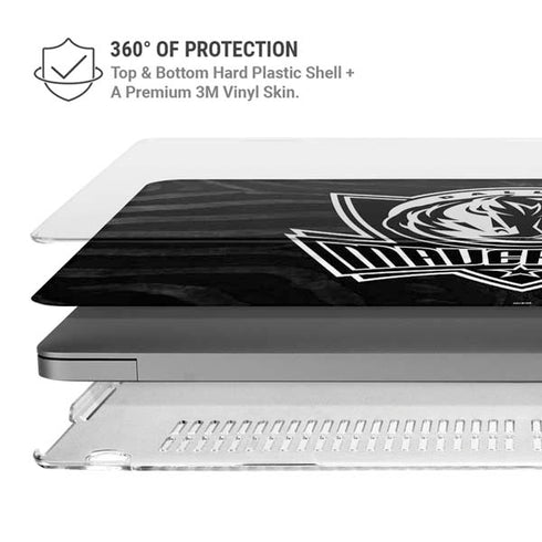NBA Dallas Mavericks Black Animal Print MacBook Pro 14in (2021-24) Case plus Skin