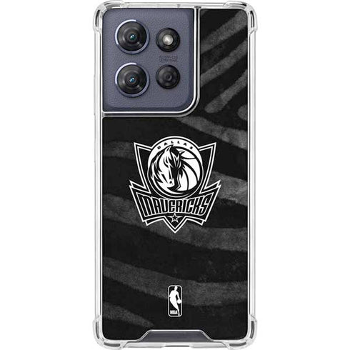 NBA Dallas Mavericks Black Animal Print Moto G Power 5G (2025) Clear Case