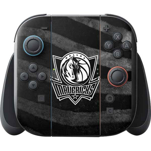 NBA Dallas Mavericks Black Animal Print Nintendo Switch 2 (2025) with Joy-Con Skin