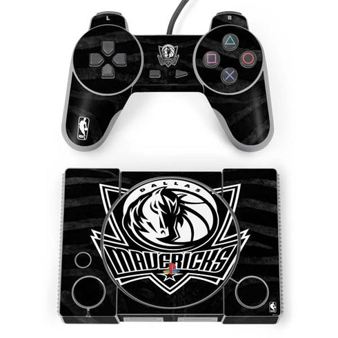 NBA Dallas Mavericks Black Animal Print PlayStation Classic Bundle Skin