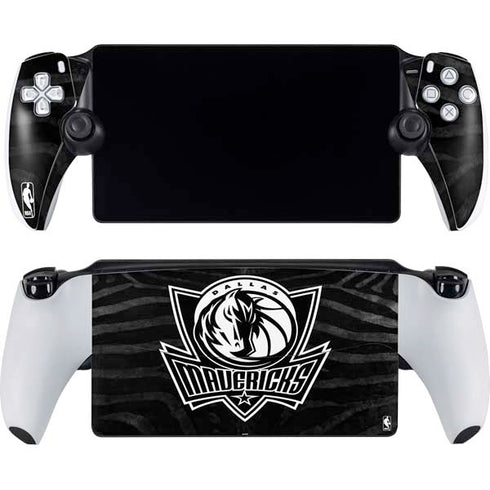 NBA Dallas Mavericks Black Animal Print PlayStation Portal Remote Player Skin