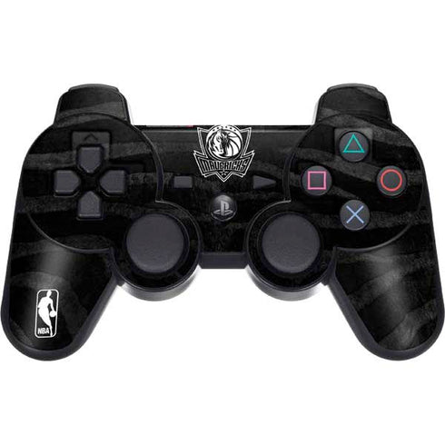 NBA Dallas Mavericks Black Animal Print PS3 Dual Shock wireless controller Skin