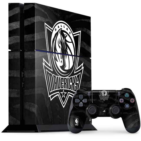 NBA Dallas Mavericks Black Animal Print PlayStation PS4 Skins