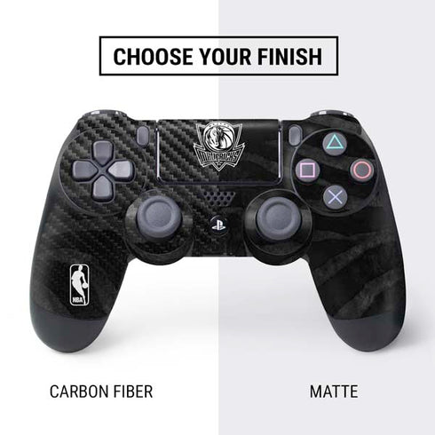 NBA Dallas Mavericks Black Animal Print PS4 Controller Skin