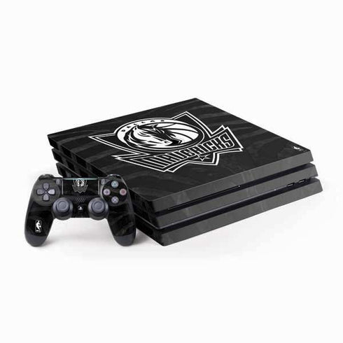 NBA Dallas Mavericks Black Animal Print PS4 Pro Bundle Skin