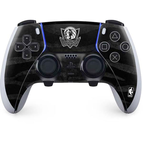 NBA Dallas Mavericks Black Animal Print PS5 DualSense Edge Pro Controller Skin