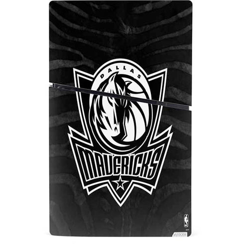 NBA Dallas Mavericks Black Animal Print PS5 Slim Digital Edition Console Skin
