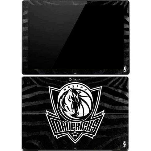 NBA Dallas Mavericks Black Animal Print Surface Pro 4 Skin