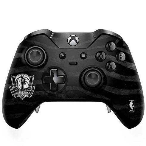 NBA Dallas Mavericks Black Animal Print Xbox One Elite Controller Skin