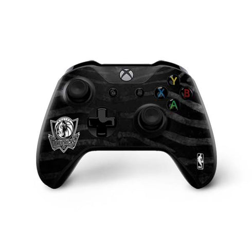 NBA Dallas Mavericks Black Animal Print Xbox One X Controller Skin