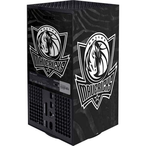 NBA Dallas Mavericks Black Animal Print Xbox Series X Bundle Skin