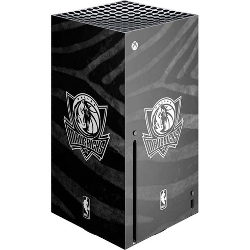 NBA Dallas Mavericks Black Animal Print Xbox Series X Skins