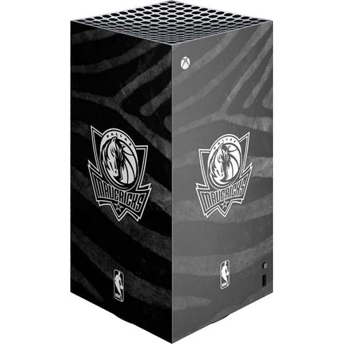 NBA Dallas Mavericks Black Animal Print Xbox Series X Skins