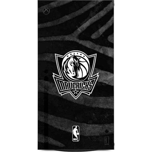 NBA Dallas Mavericks Black Animal Print XBox Series X Digital Edition Console Skin