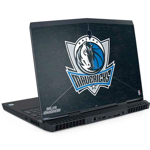 NBA Dallas Mavericks Black Primary Logo Dell Alienware Skin