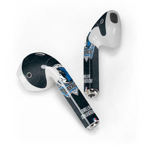 NBA Dallas Mavericks Black Primary Logo Apple AirPods Skin