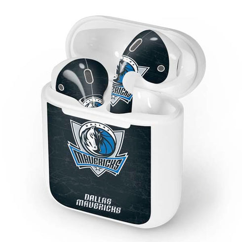 NBA Dallas Mavericks Black Primary Logo Apple AirPods Skin