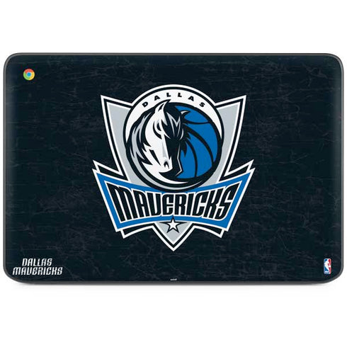 NBA Dallas Mavericks Black Primary Logo HP Chromebook Skin
