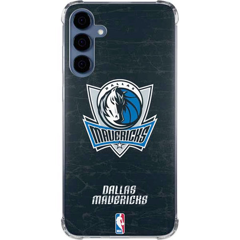 NBA Dallas Mavericks Black Primary Logo Galaxy A35 5G Clear Case