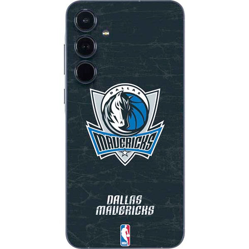 NBA Dallas Mavericks Black Primary Logo Galaxy A35 5G Skin