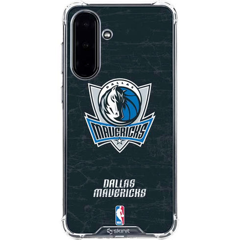 NBA Dallas Mavericks Black Primary Logo Galaxy A36 5G Clear Case
