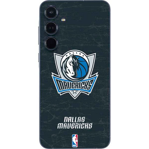 NBA Dallas Mavericks Black Primary Logo Galaxy A36 5G Skin