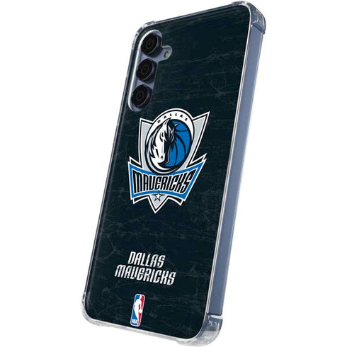 NBA Dallas Mavericks Black Primary Logo Galaxy A55 5G Clear Case